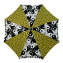 Hippyverese Alien Ying Yang Golf Umbrella View1