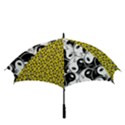 Hippyverese Alien Ying Yang Golf Umbrella View3