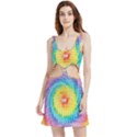 Hippyverse Rainbow Cypto-dyed Velvet Cutout Dress View1