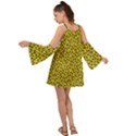 Hippyverse Alien Happyface Kimono Sleeves Boho Dress View2