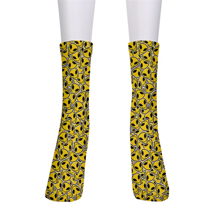 Hippyverse Alien Happyface Crew Socks