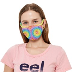 Hippyverse Rainbow Cypto-dyed Crease Cloth Face Mask (adult) by Bayarea51