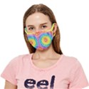 Hippyverse Rainbow Cypto-dyed Crease Cloth Face Mask (Adult) View1