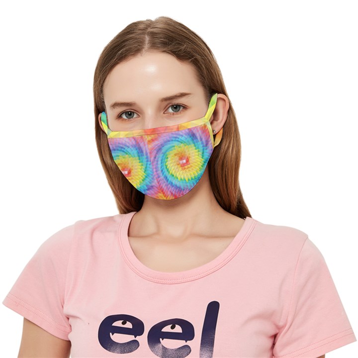 Hippyverse Rainbow Cypto-dyed Crease Cloth Face Mask (Adult)