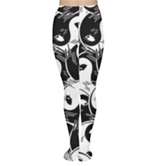 Hippyverse Alien Ying Yang Tights by Bayarea51