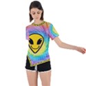 Hippyverse Asymmetrical Short Sleeve Sports Tee View1