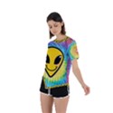 Hippyverse Asymmetrical Short Sleeve Sports Tee View2