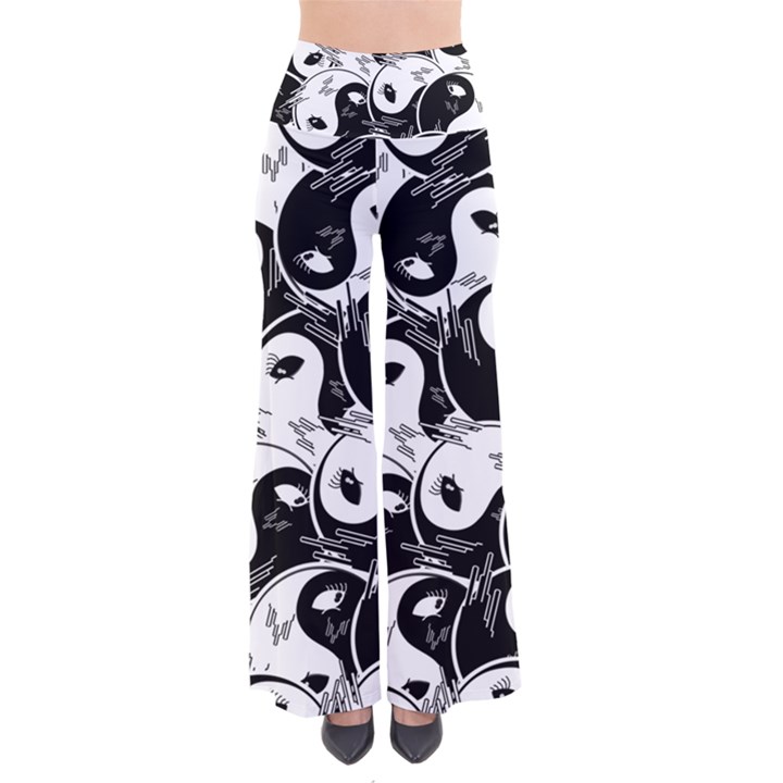 Hippyverse Alien Ying Yang Palazzo Pants