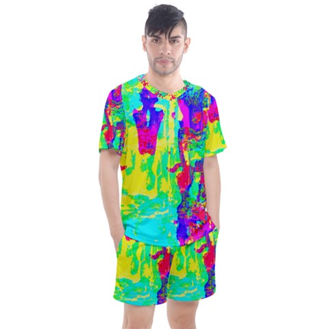 Men s Mesh T-Shirt and Shorts Set 