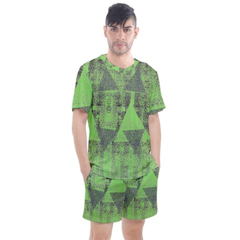 Men s Mesh T-Shirt and Shorts Set 