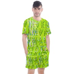 Green Outfit - Men s Mesh Tee and Shorts Set