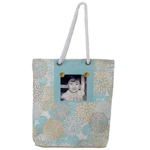 Full Print Rope Handle Tote (Large) 