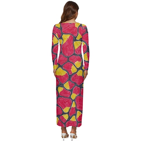 Long Sleeve Longline Maxi Dress 