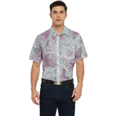 Hawaii men s gray linen - Men s Short Sleeve Pocket Shirt 