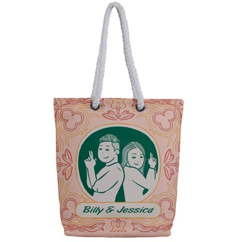 Full Print Rope Handle Tote (Small) 