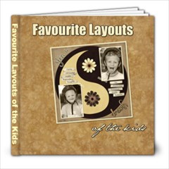 Favourite Layouts of the Kids - 8x8 Photo Book (30 pages)