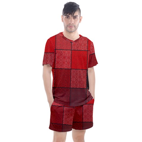 Men s Mesh T-Shirt and Shorts Set 