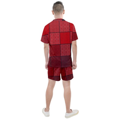 Men s Mesh T-Shirt and Shorts Set 