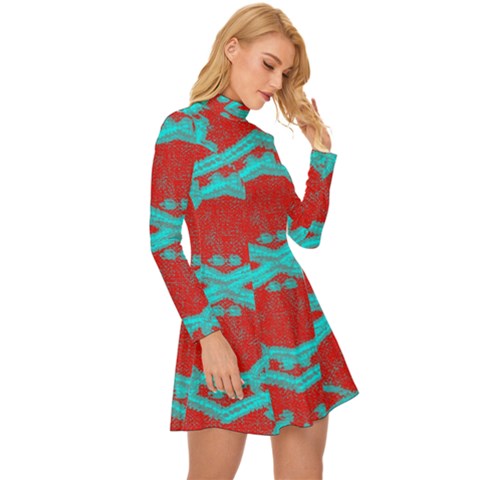 Long Sleeve Velour Longline Dress 