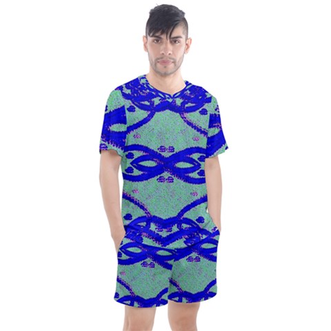 Men s Mesh T-Shirt and Shorts Set 