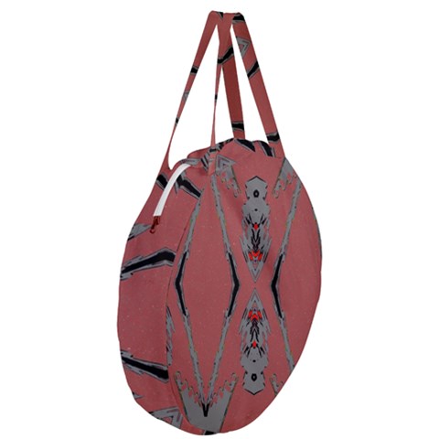 Giant Round Zipper Tote 