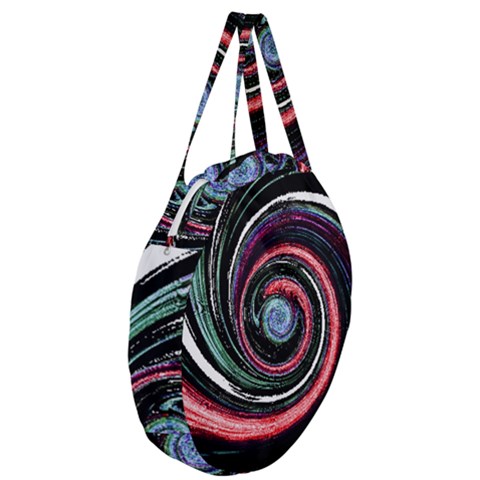 Giant Round Zipper Tote 