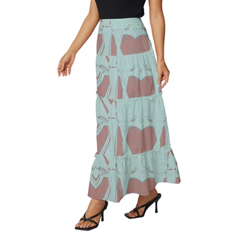 Tiered Ruffle Maxi Skirt 