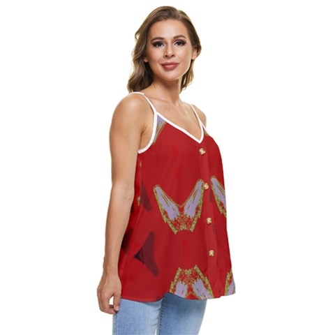 Casual Spaghetti Strap Chiffon Top 