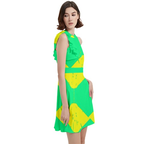 Cocktail Party Halter Sleeveless Dress With Pockets 