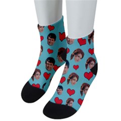 Personalized Couple Head Photo Sock - Low Cut Socks