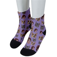 Personalized 3 Head Photo Sock - Low Cut Socks