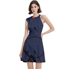 Dress 2024 - Cocktail Party Halter Sleeveless Dress With Pockets