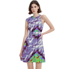 Dress 2024 - Cocktail Party Halter Sleeveless Dress With Pockets