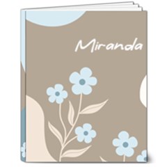 Personalized  Name Flower Hardcover Notebook