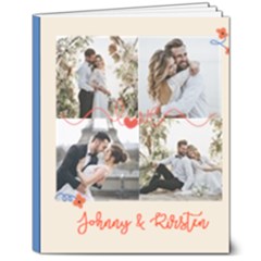 Personalized Photo Name Flower Hardcover Notebook