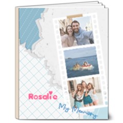 Personalized Photo Name Paper Style Hardcover Notebook - 8  x 10  Hardcover Notebook