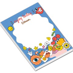 Personalized Enjoy Today Cartoon Pattern Any Text Name Large Memo Pad