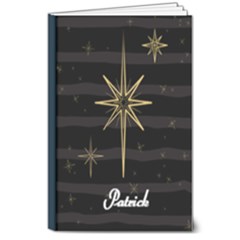 Personalized Name Stripe Hardcover Notebook - 8  x 10  Hardcover Notebook