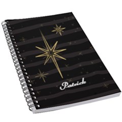 Personalized Name Stripe Notebook - 5.5  x 8.5  Notebook