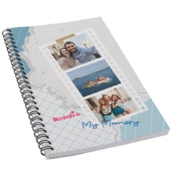 Personalized Photo Name Paper Style Notebook - 5.5  x 8.5  Notebook