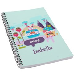 Personalized Name Cute Pet Notebook - 5.5  x 8.5  Notebook