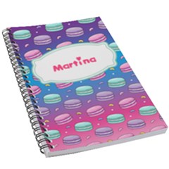 Personalized Name Macaron Notebook - 5.5  x 8.5  Notebook