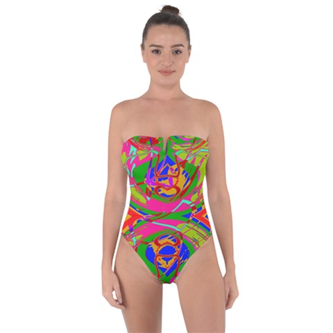 Tie Back One Piece Swimsuit 