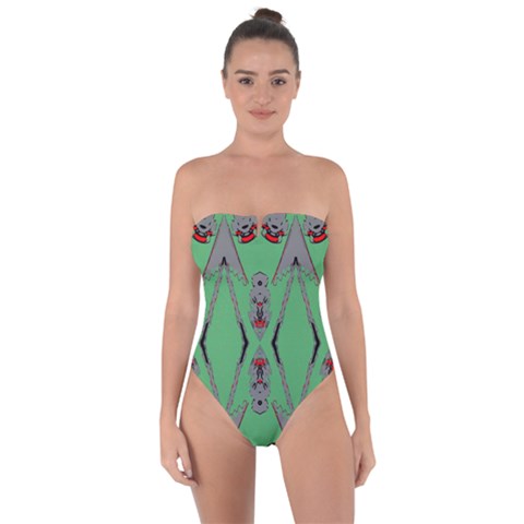 Tie Back One Piece Swimsuit 