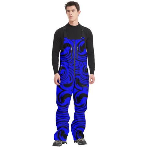 Men s Front Zip Ski And Snowboard Bib Pants 