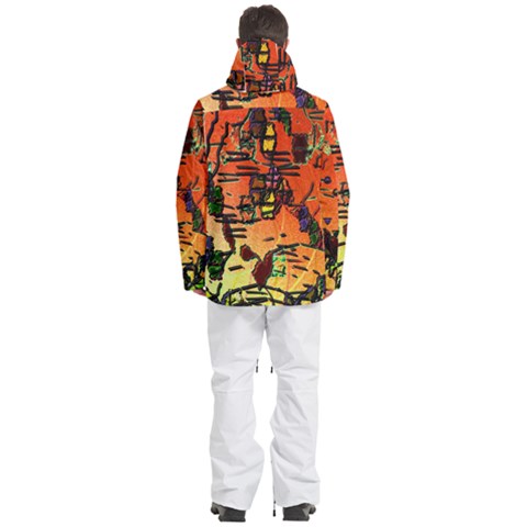 Men s Multi Pockets Zip Ski and Snowboard Waterproof Breathable Jacket 