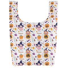 Personalized Halloween Name Any Text Foldable Shopping Bag