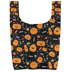 Personalized Halloween Name Any Text Foldable Shopping Bag