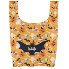 Personalized Halloween Name Any Text Foldable Shopping Bag