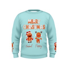 Personalized Any Text  Gingerbread man Xmas Kids  Sweatshirt